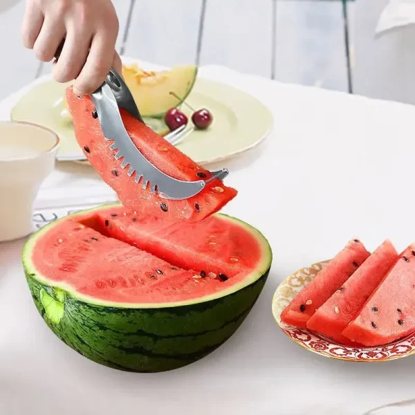 Stainless Steel Windmill Watermelon Cutter Artifact Salad Fruit Slicer Cutter Tool Watermelon Digger Kitchen Accessories Gadgets - Image 3