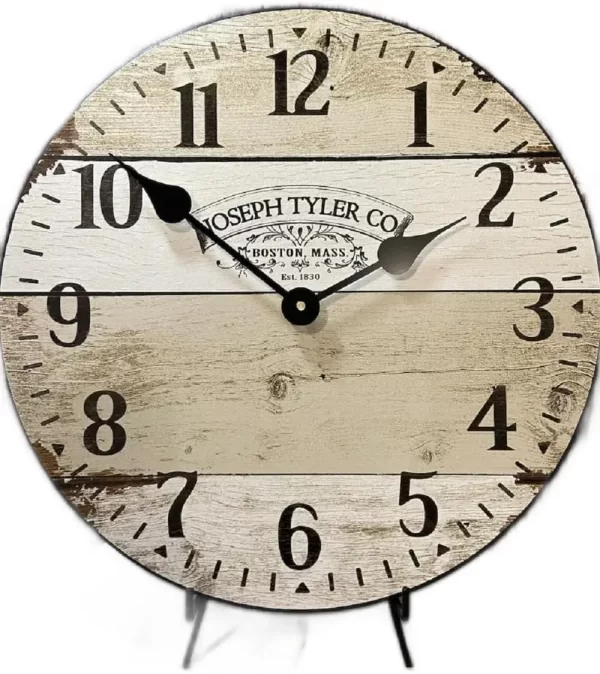 Wall Clock | Handcrafted in USA | Silent Non-Ticking Mechanism | Beautiful Color, Rustic Decor - Image 9