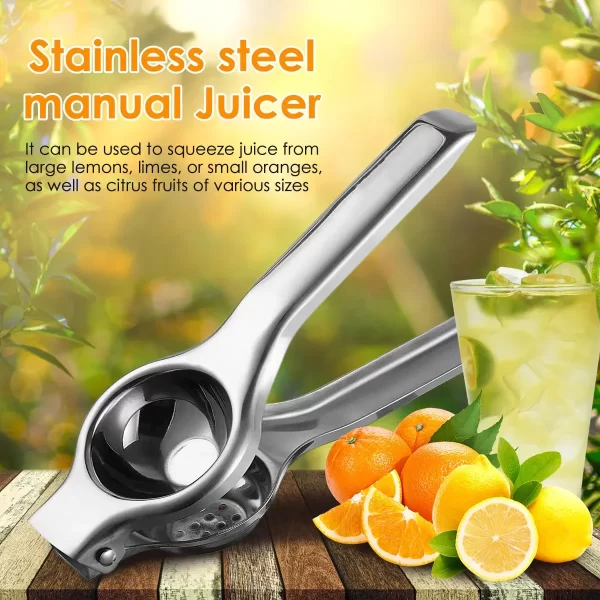 1/2Pcs Lemon Squeezer Stainless Steel Manual Juicer Portable Lemon Clip Fruit Citrus Pressing Tools for Kitchen Accessories - Image 2