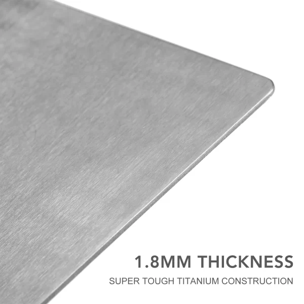 1.8MM Thick Titanium Cutting Board High Quality for Home Kitchen Cooking Outdoor Camping Hiking Backpacking Convenient Hanging - Image 5