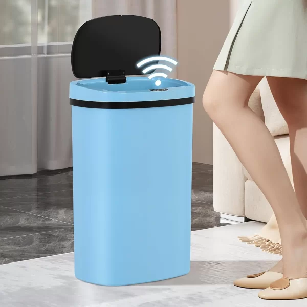 13-Gallon Kitchen Trash Can 50l Garbage Can Automatic Touch Free Garbage Bin Motion Sensor Trash Can with Lid Waste Bin - Image 9