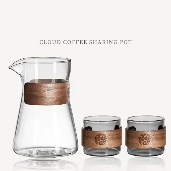 Borosilicate Glass Hand Drip Coffee Pot Carafe Share Pot Pour Over Coffee Server Drip Coffee Pot Coffeeware Teaware - Image 9