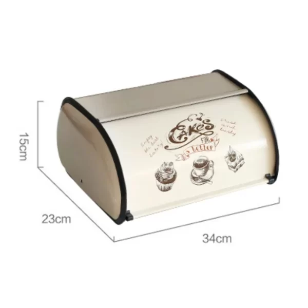 Retro Metal Bread Pastry Cake Box Case Large Capacity Rice Case Food Storage Kitchen Storage Box Cooking Supply Home Furnishing - Image 9