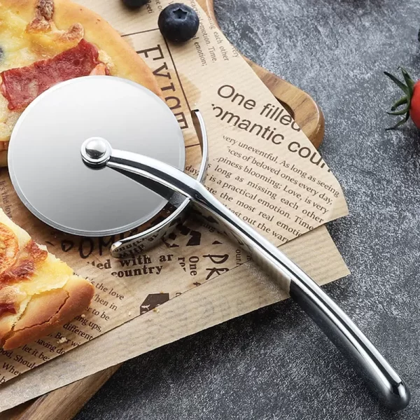 JJYY Pizza Cutter Stainless Steel Pizza Knife Cake Bread Pies Round Knife  Pastry Pasta Dough kitchen Baking Tools - Image 4