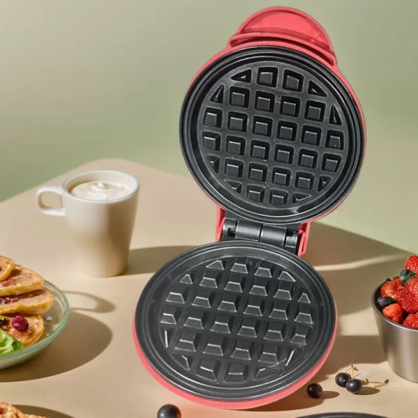 Waffle Mold Nonstick Electric Breakfast Maker Household Breakfast Electric Baking Pan for Quick Breakfasts Snacks and Desserts - Image 2