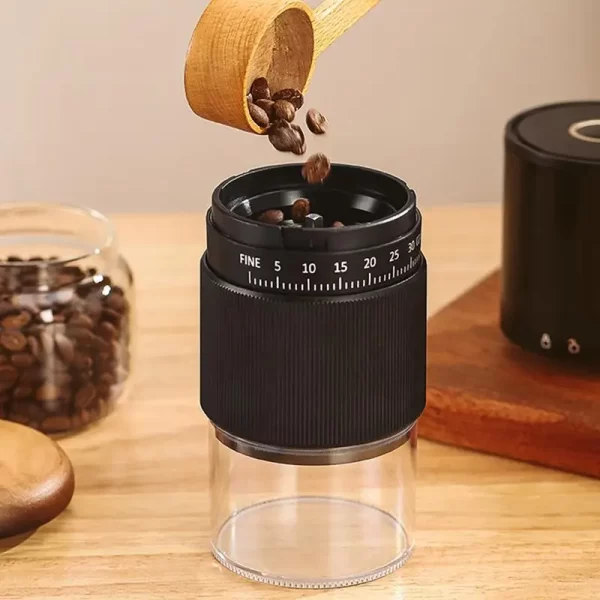 Portable Electric Coffee Grinder 30 Gears Adjustment Rechargeable One-Button Start Coffee Maker Grinder For Kitchen Family - Image 2