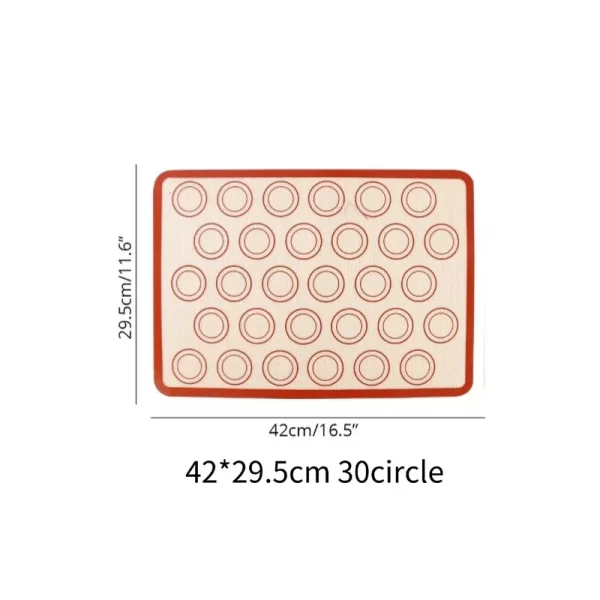 Silicone Baking Mat Kneading Pad Dough Mat Pizza on-Stick Gadgets Bakeware Pastry Mat - Image 20