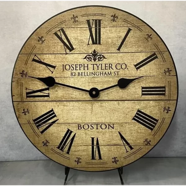 Wall Clock | Handcrafted in USA | Silent Non-Ticking Mechanism | Beautiful Color, Rustic Decor - Image 3