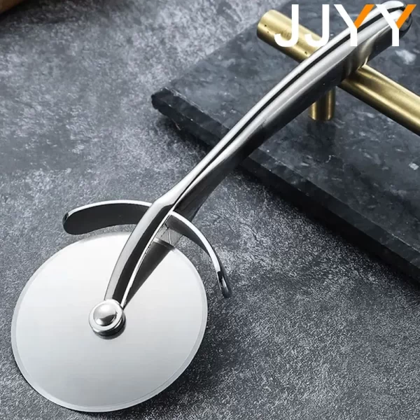 JJYY Pizza Cutter Stainless Steel Pizza Knife Cake Bread Pies Round Knife  Pastry Pasta Dough kitchen Baking Tools