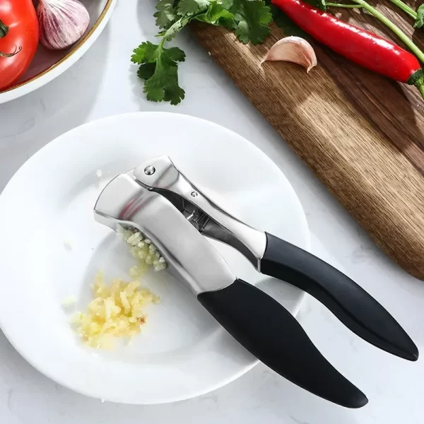 Kitchen Garlic Press Manual Garlic Masher Stainless Steel Press Chopping Garlic Tool Vegetable  Gadget Accessories - Image 4