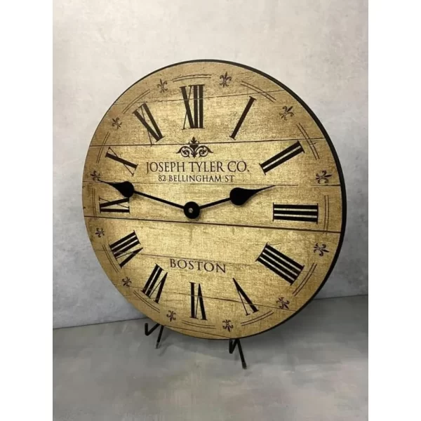 Wall Clock | Handcrafted in USA | Silent Non-Ticking Mechanism | Beautiful Color, Rustic Decor - Image 2