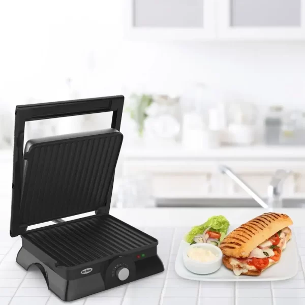 Panini Press Indoor Grill and Gourmet Sandwich Maker Electric with Nonstick Plates - Image 4