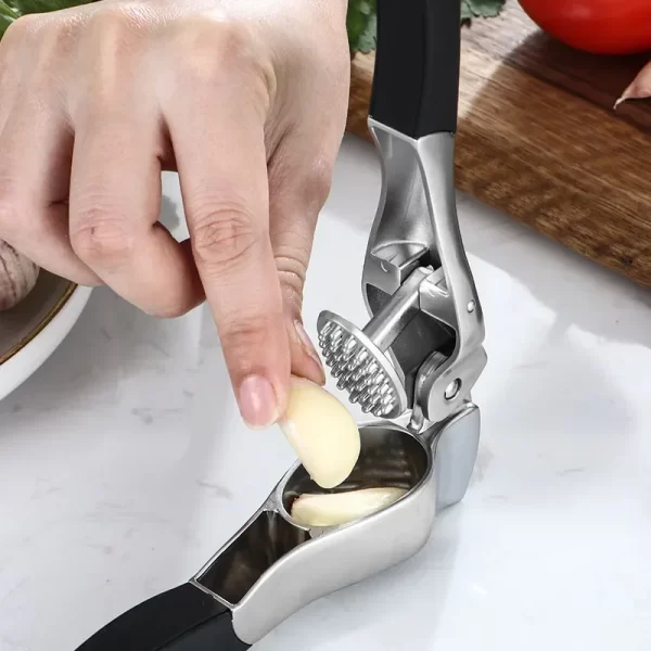 Kitchen Garlic Press Manual Garlic Masher Stainless Steel Press Chopping Garlic Tool Vegetable  Gadget Accessories - Image 3