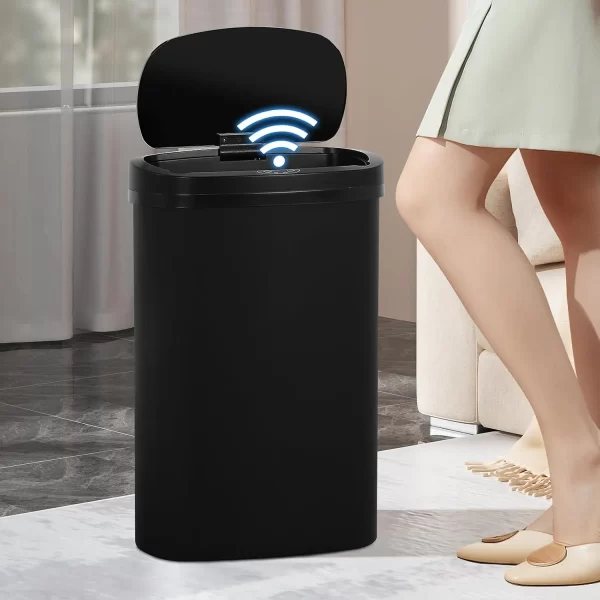 13-Gallon Kitchen Trash Can 50l Garbage Can Automatic Touch Free Garbage Bin Motion Sensor Trash Can with Lid Waste Bin - Image 7