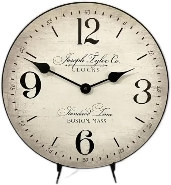 Wall Clock | Handcrafted in USA | Silent Non-Ticking Mechanism | Beautiful Color, Rustic Decor - Image 12