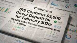 IRS Confirms $2,000 February 2026 Direct Deposit: Who Qualifies, Who Gets Denied, and When Payments Hit Accounts